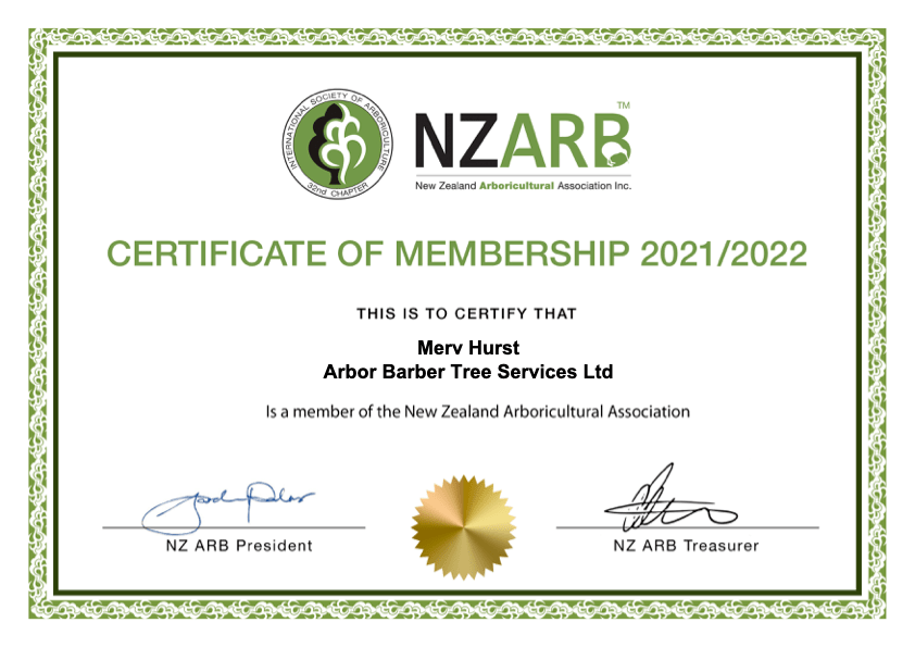 NZ Arb Membership Certificate - Corporate 2021_2022